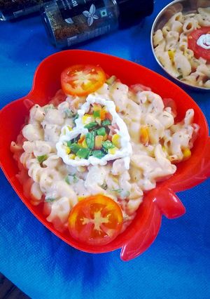 વ્હાઈટ ગ્રેવીપાસ્તા(White Gravy pasta recipe in Gujarati) રેસીપી મુખ્ય ફોટો