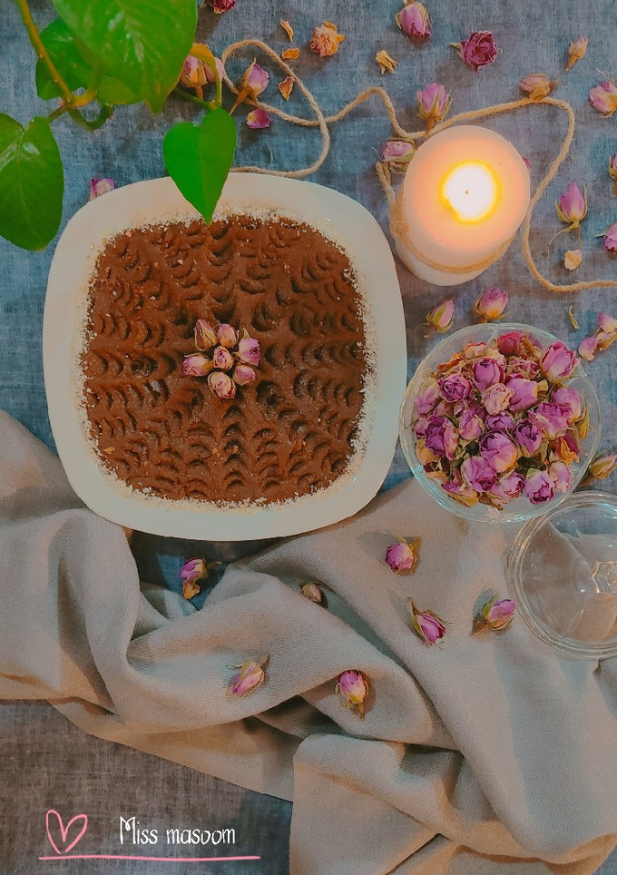 عکسی از دستور حلوا هل