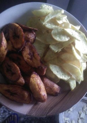 A picture of Fry plantain & potato.