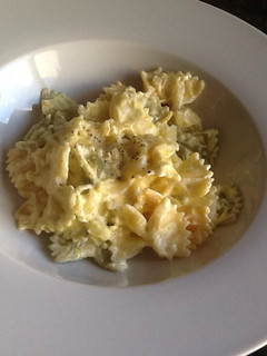 Una foto de Pasta con salsa de naranja