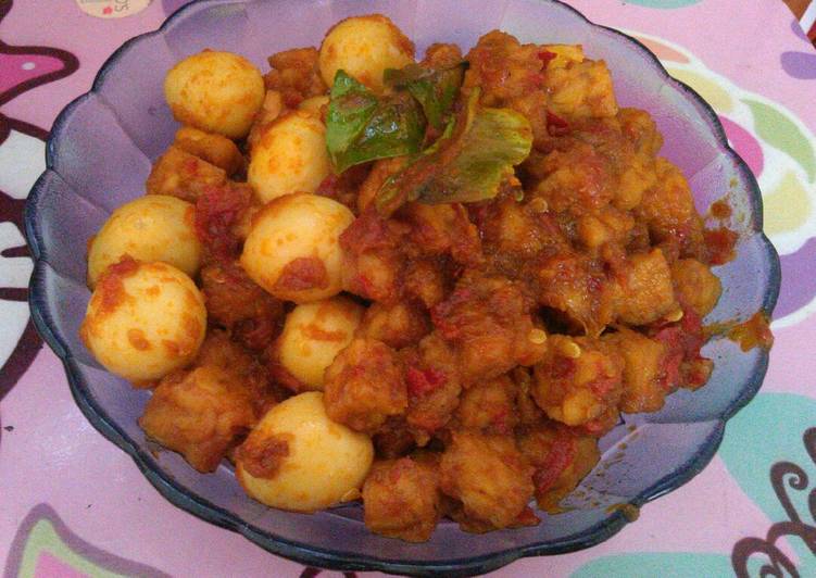 Telur Puyuh Tempe Balado