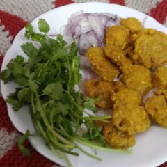 A picture of Mushroom fritters.