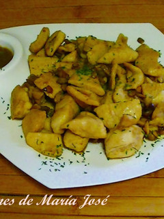 Una foto de Pechugas de pollo al café