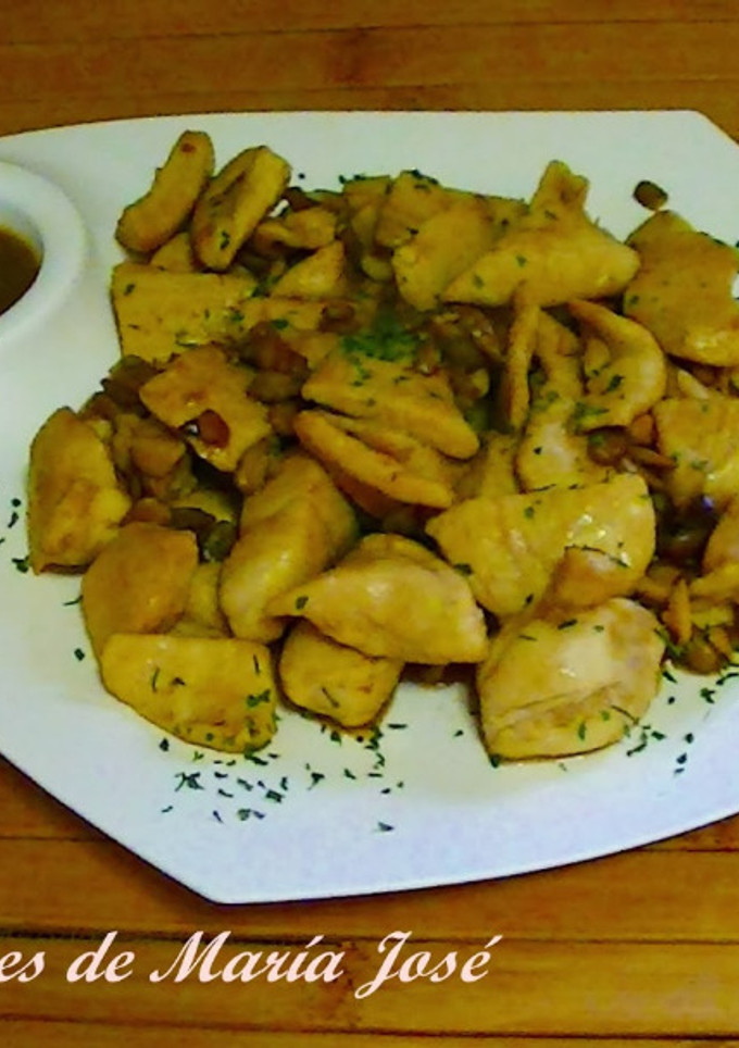 Una foto de Pechugas de pollo al café