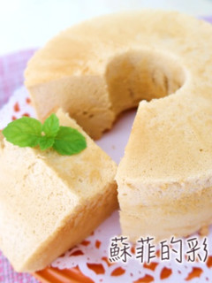 黑糖戚風蛋糕 - 低甜度無泡打粉配方 的食譜成品照片