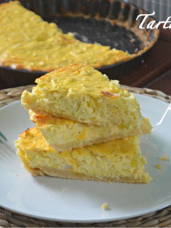 Foto principal de Tarta salada de puerros (Thermomix)