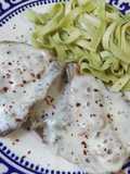 Chuletas con bacon y mozzarella