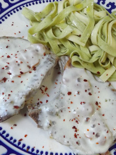 Una foto de Chuletas con bacon y mozzarella