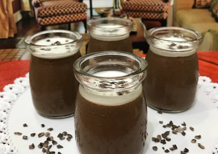 Dark chocolate pannacotta #keto #ketopad