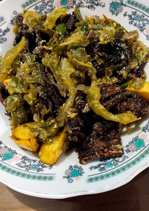 Foto resep Belut kentang cabe hijau