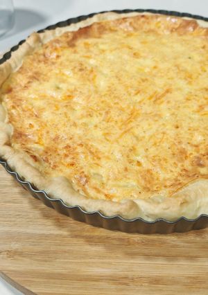 Una foto de Quiche de gambas