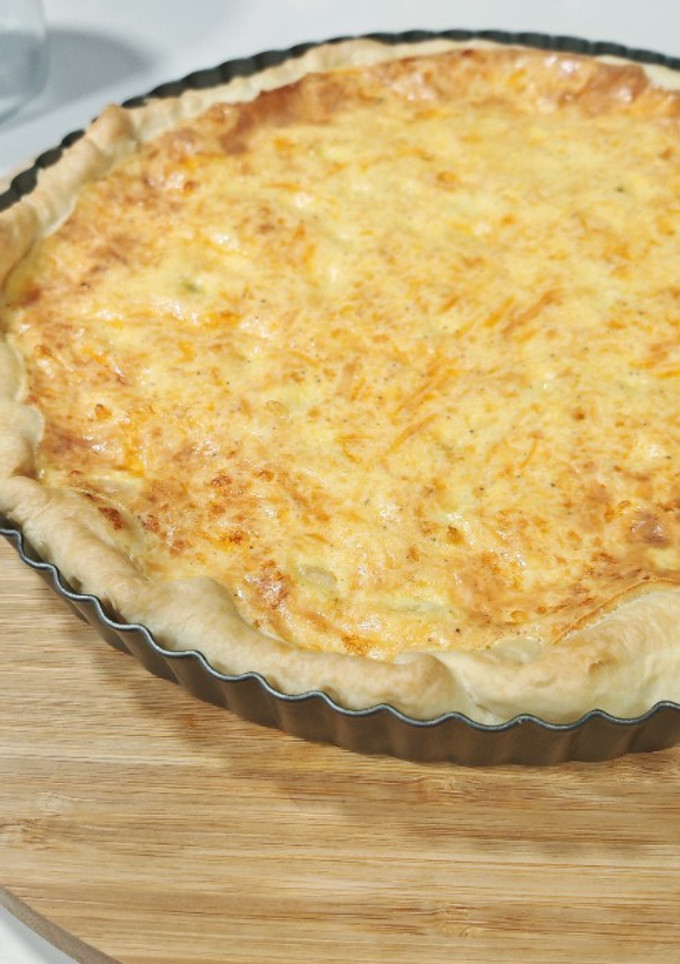 Una foto de Quiche de gambas