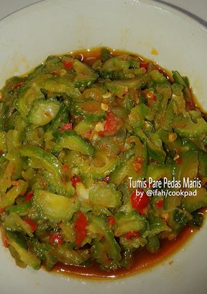 Foto resep Tumis Pare Pedas Manis