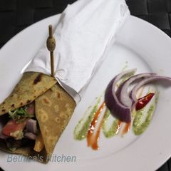 A picture of Mutton Seekh Kebab Rolls.
