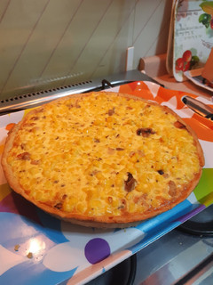 Una foto de Quiche de pollo, champiñón y choclo🌽🍗🍴