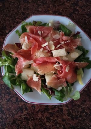 Una foto de Ensalada de Melón con Jamón