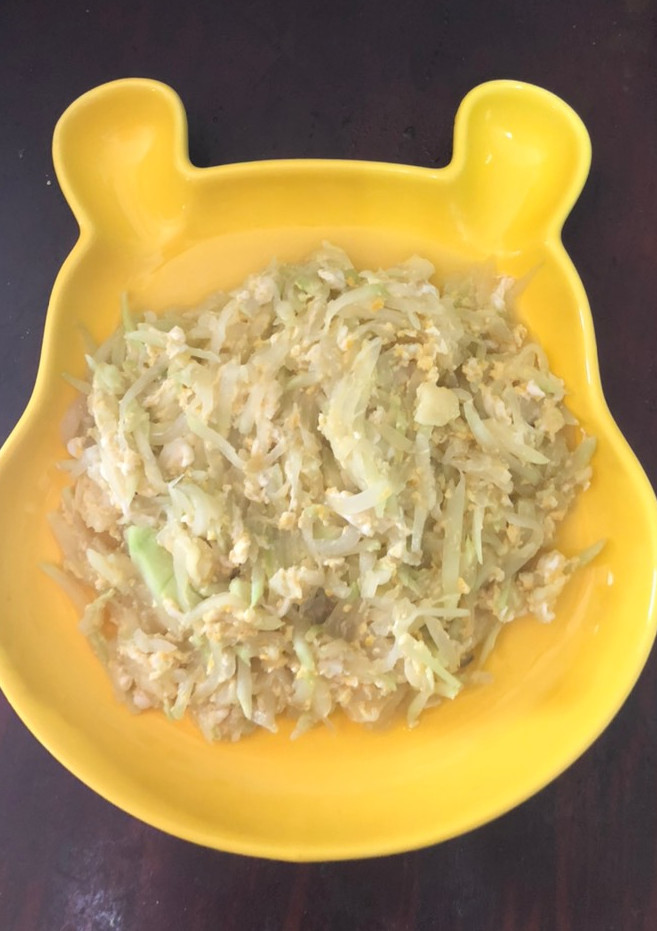 滑蛋蒲仔超簡單又好吃的蒲仔 的食譜成品照片