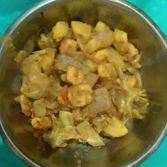 A picture of Jackfruit prawn curry.