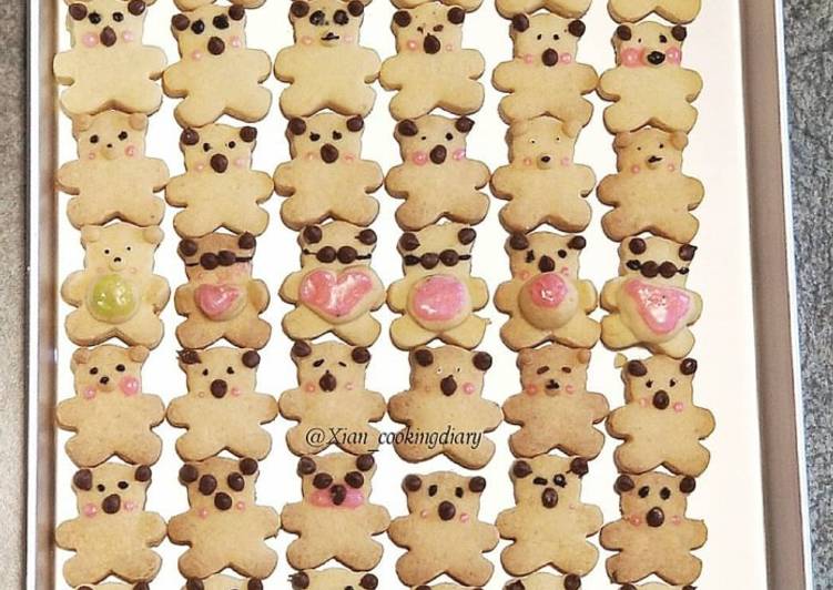 Simple Way to Make Ultimate Kawaii Bear Cookies