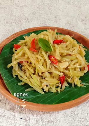 Foto resep Tumis Pepaya Muda Rebon
