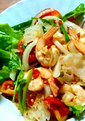 รูปของ 🍤ยำเห็ดหูหนูขาวกุ้งสด🍤