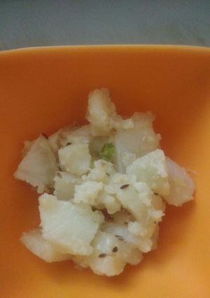 A picture of Aloo sukhi sabji.