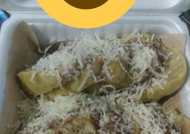 Cake pisang rabur susu coklat dan keju