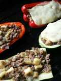 Pimentón y Calabacín rellenos