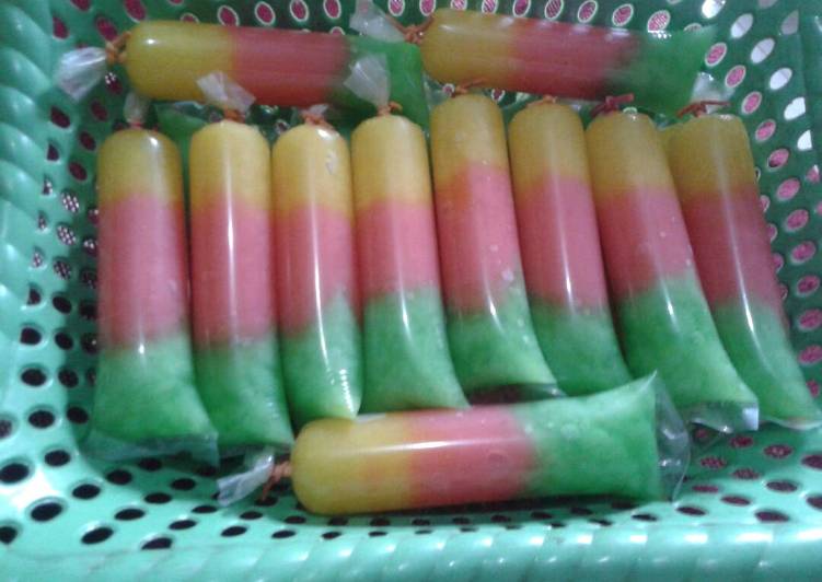 Bahan Es Jelly Pelangi | cara pembuatan Es Jelly Pelangi Yang Sedap