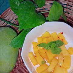 A picture of Mango salsa.