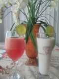 Watermelon juice / curd drink