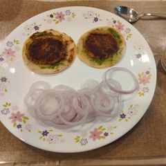 A picture of Protein rich soya granules and paneer kebab or kids.