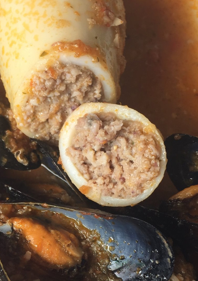Una foto de Calamares rellenos