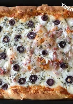 صورة لوصفة بيتزا 🍕🍕😋😍