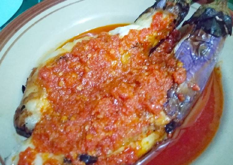 Balado terong bakar