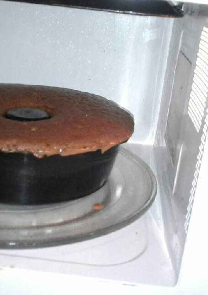 Una foto de Bizcochuelo 8 minutos al microondas