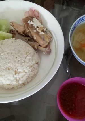 Foto resep Nasi ayam hainam ricecooker