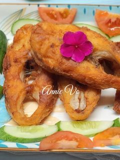 Hình của món Cá diêu hồng tẩm bột chiên giòn.