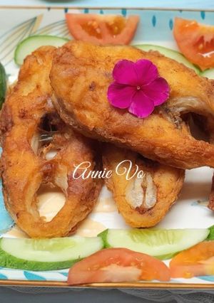 Hình của món Cá diêu hồng tẩm bột chiên giòn.