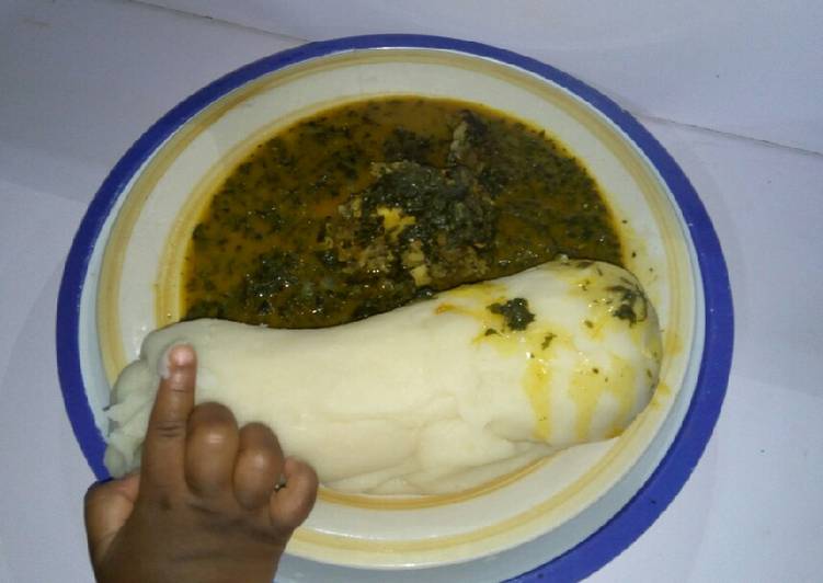 Recipe of Quick Bitterleaf Ogbono soup