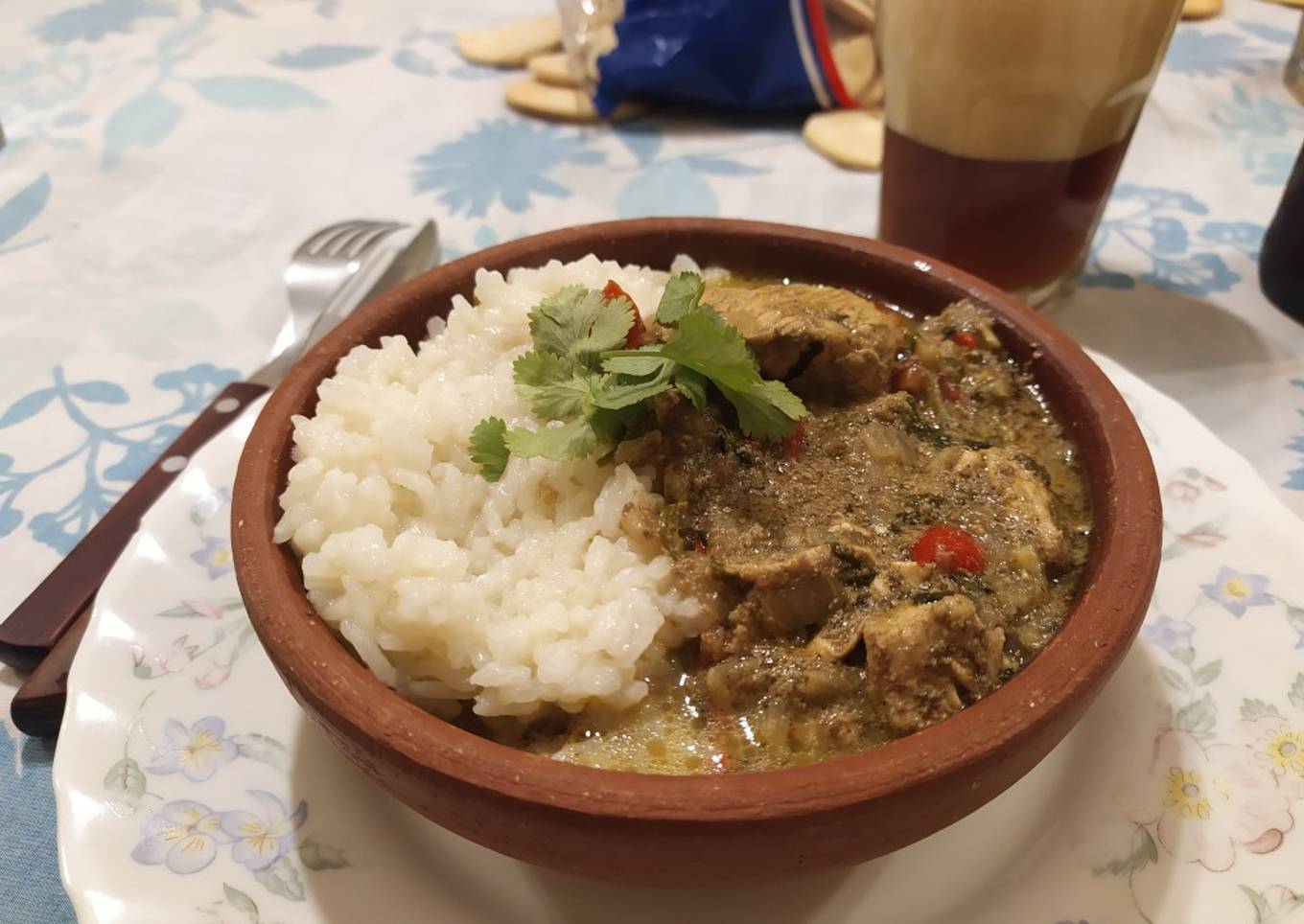 Pollo/berenjena masalla