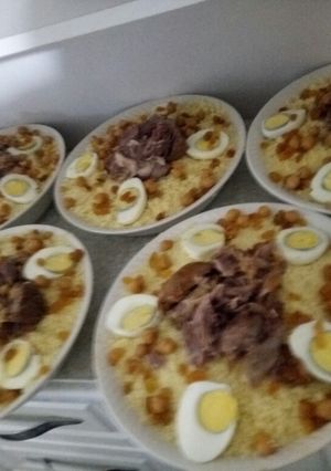 صورة لوصفة الكسكس او الطعام