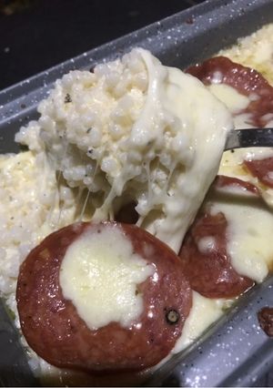 Foto resep Mac and cheese keto / Wet Konnyaku Rice / Tsubu Konya #ketopad