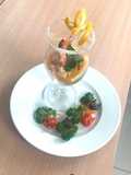Fruity prawn cocktail 🍎🍊🥭🍍🍇🍓🍤🍤