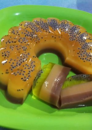 Foto resep Puding susun 3 rasa