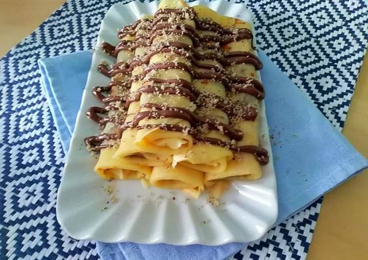 Easiest Way to Make Fatto in casa super veloce Crepes alla Nutella