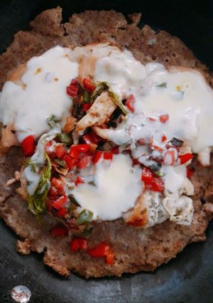 Una foto de Creps integral de pollo