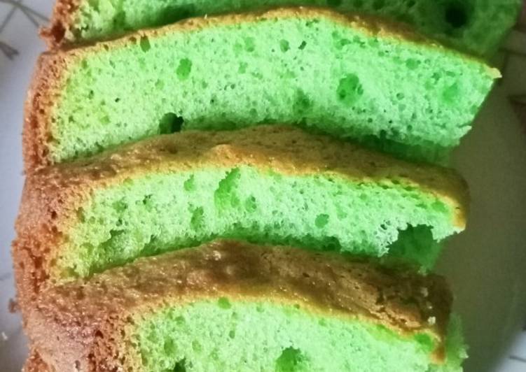 Kek pandan mudah