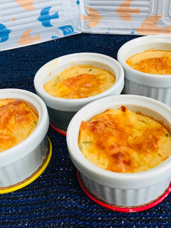 Una foto de Soufflé de Choclo con Patatas Queso!