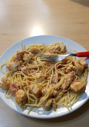 Una foto de Spaghetti con salsa especial